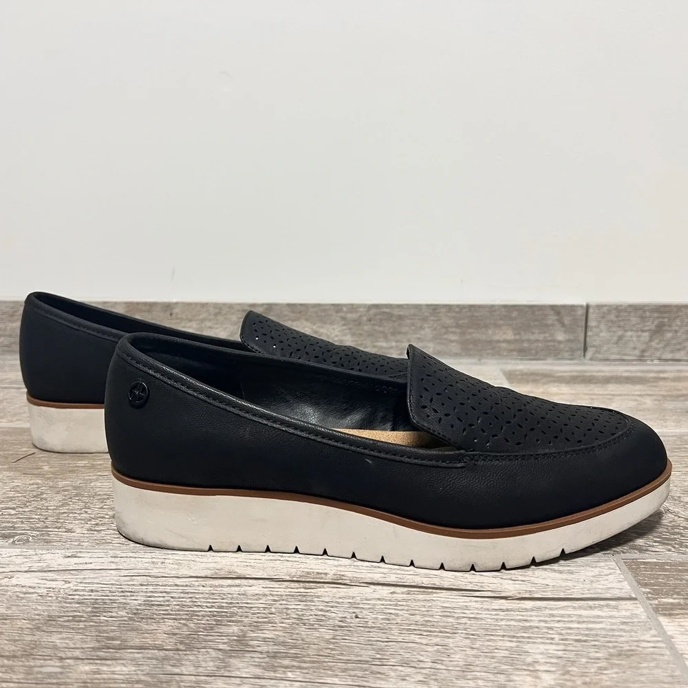 Women's Giani Bernini Graysonn Wedge Loafers In Black Size 8.5 M